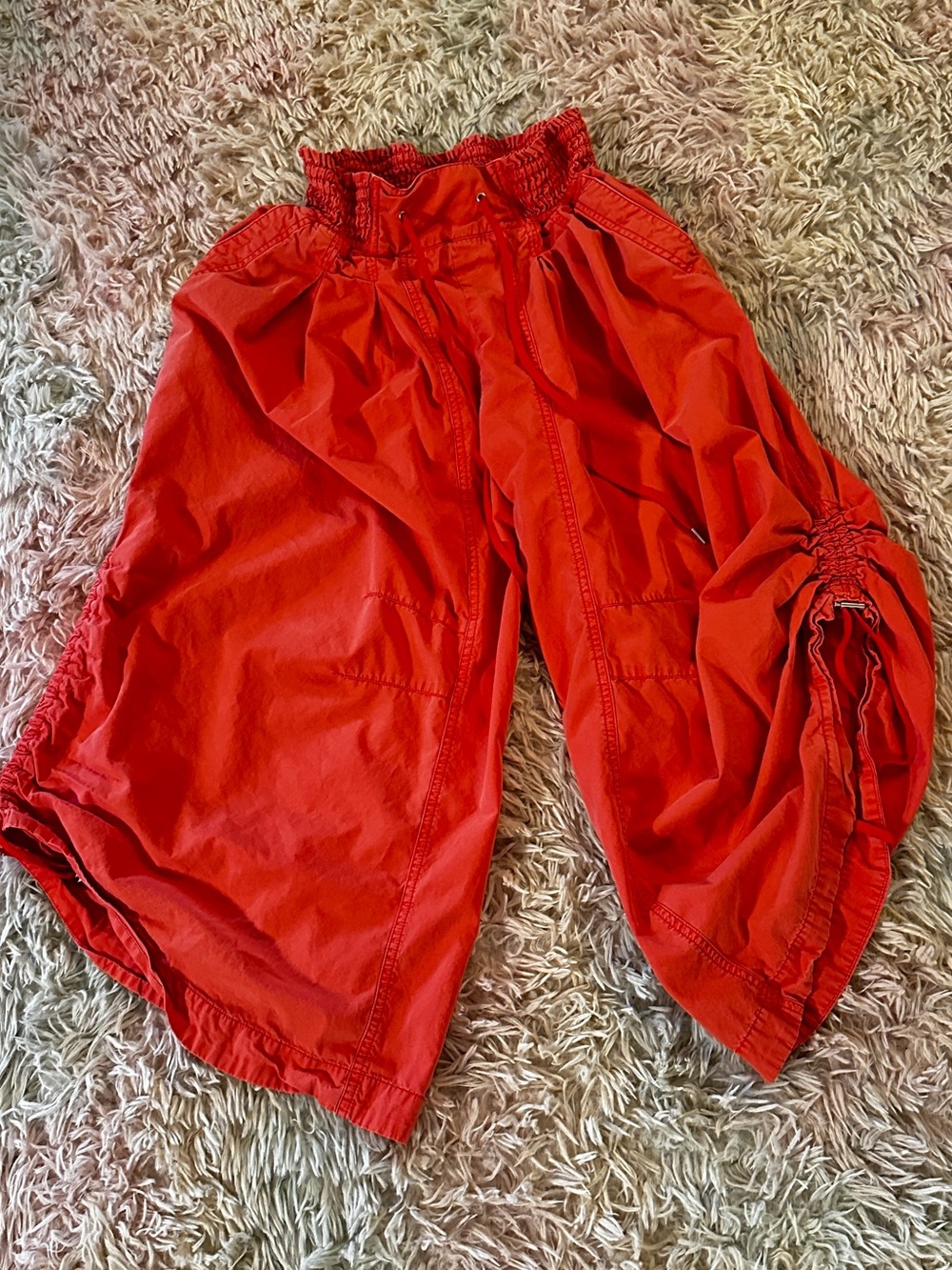 Anthropologie Ruched Hem Poplin Parachute Pants Size Small - Picture 5 of 11